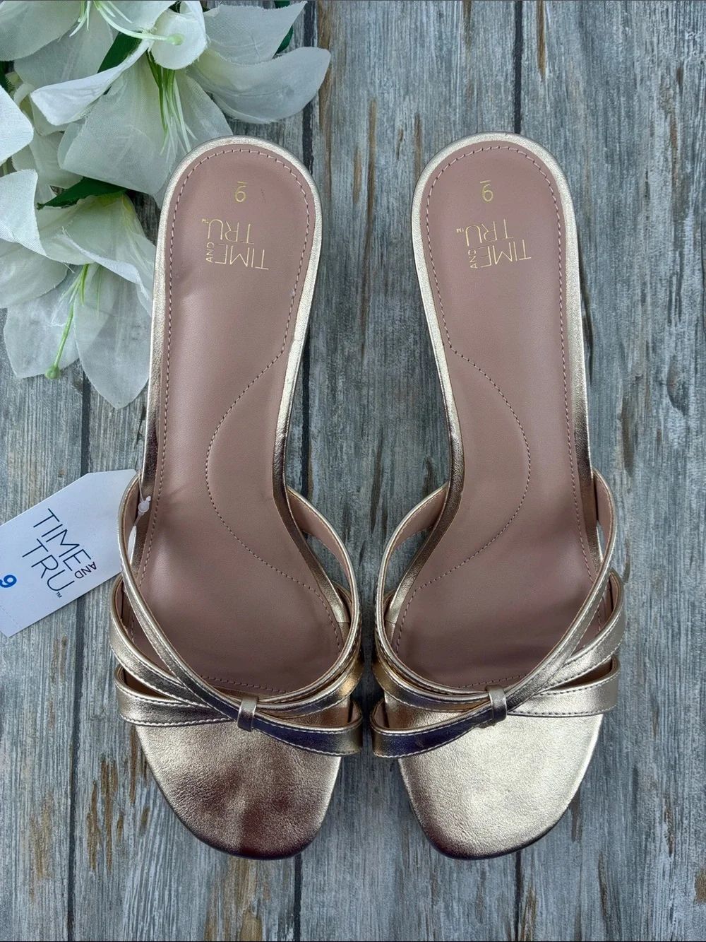 Women’s Kitten Heels Mike Sandals Shoes Size 9
